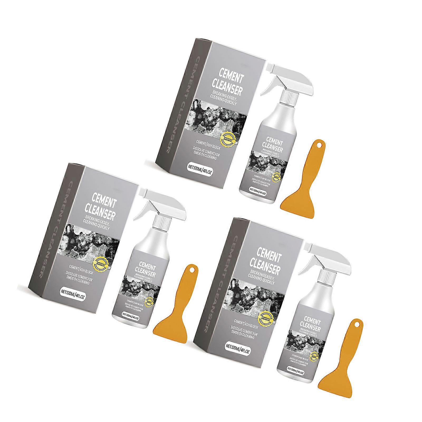 3 Μπουκάλι Καθαριστικό για Σημεία Τσιμέντου Easy Rinse, Καθαριστικό Τσιμέντου που Διατηρεί το Χρώμα και την Υφή της Περιοχής που Έχει Υποβληθεί σε Επεξεργασία 120ml/Μπουκάλι Πολύχρωμο