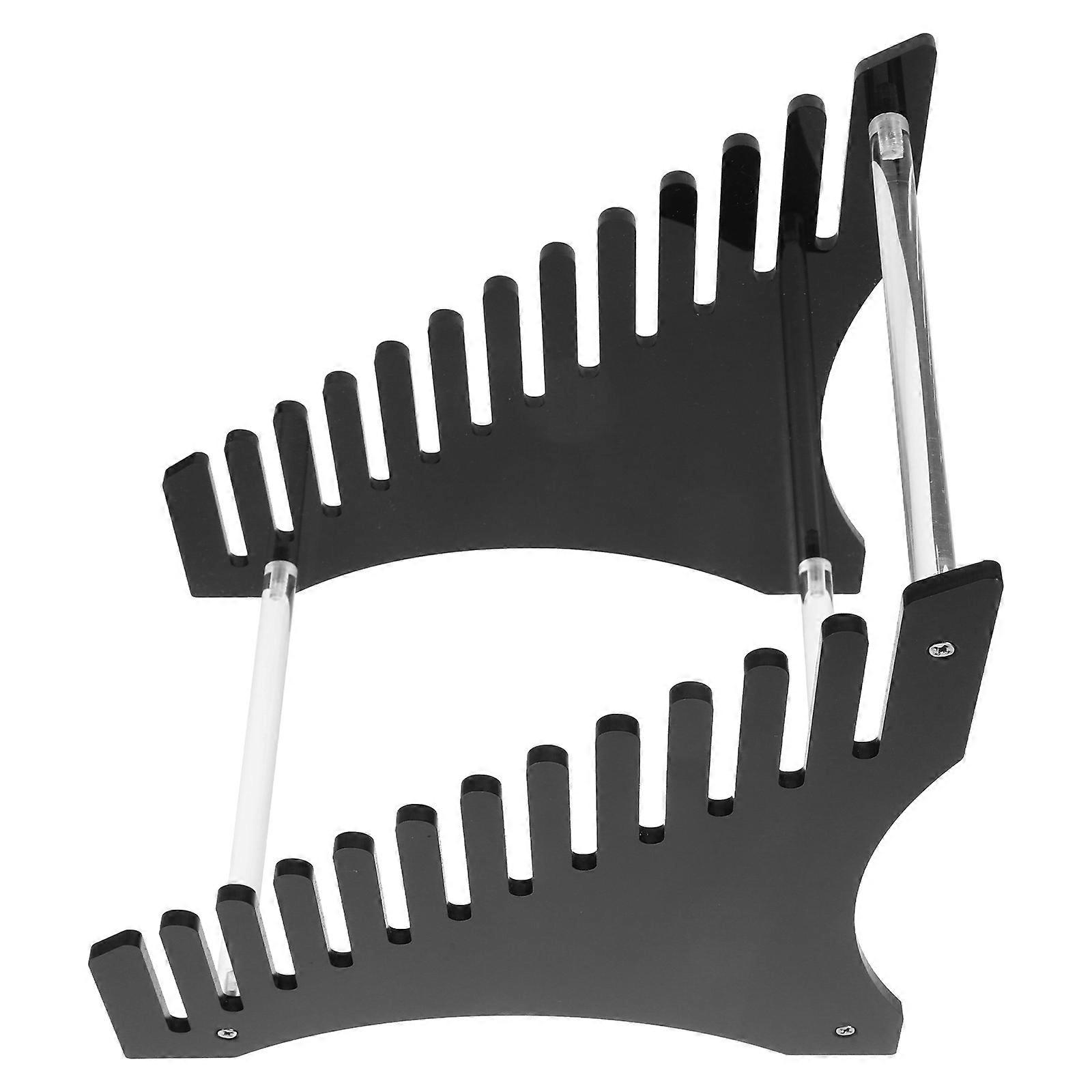 Record Display Rack Desktop Acrylic Display Stand Multi-tiered Display Rack Tabletop Display Shelf