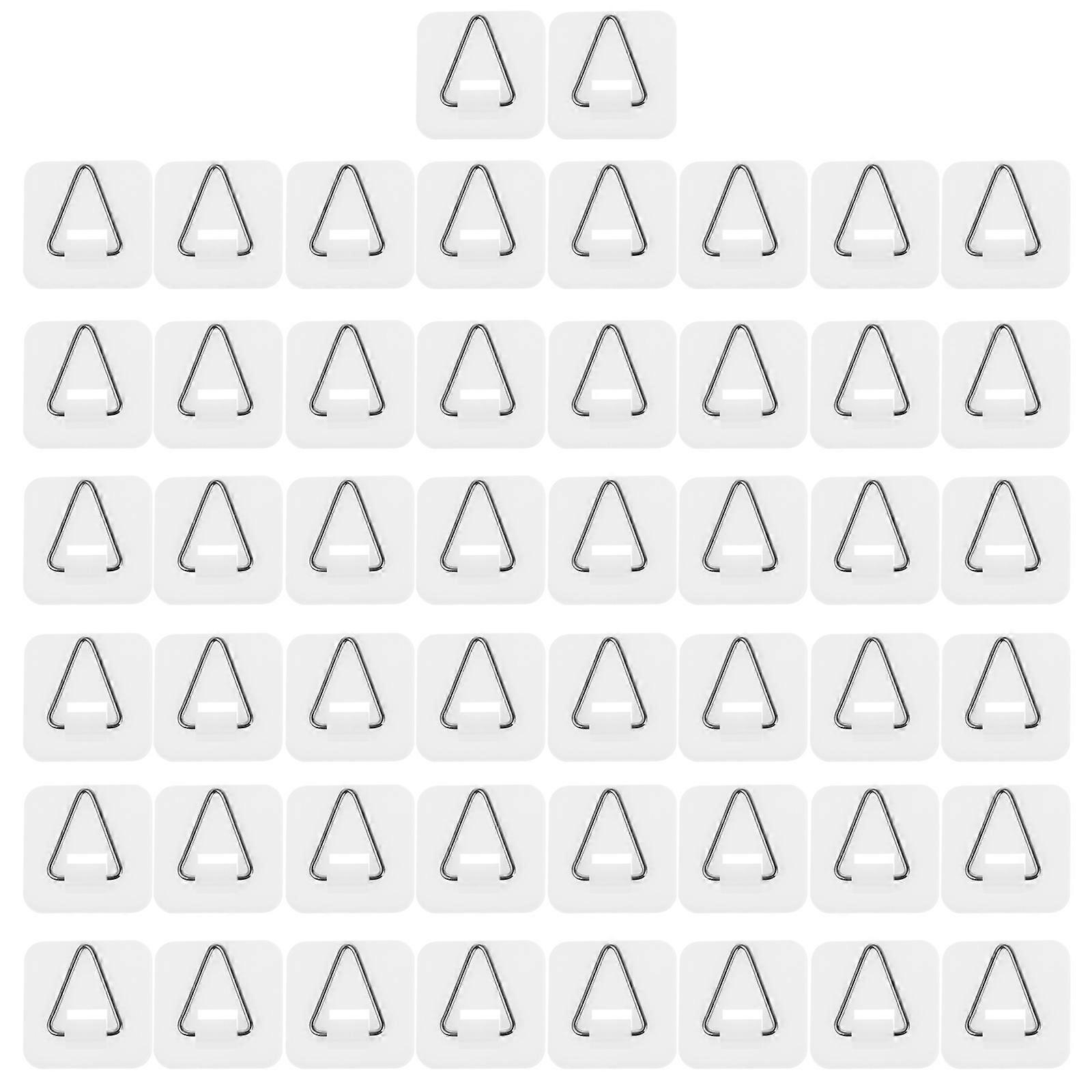 Vertical Plate Holders for Plate Hanging Use 50Pcs Plastic Invisible Hooks