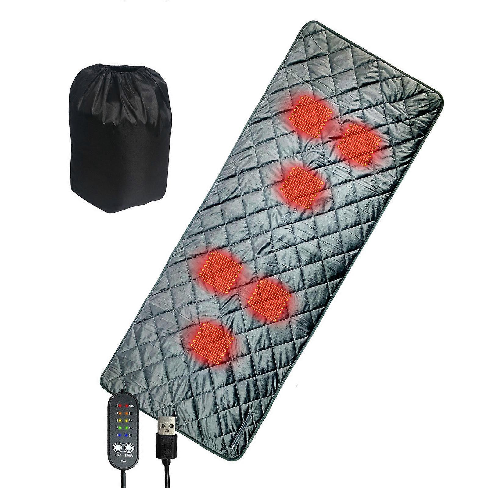 Multipurpose Camping Heaters Mats USB Powered For Tents And Vehicle Smarted Temperatures Control Synthetic Fiber Multicolor