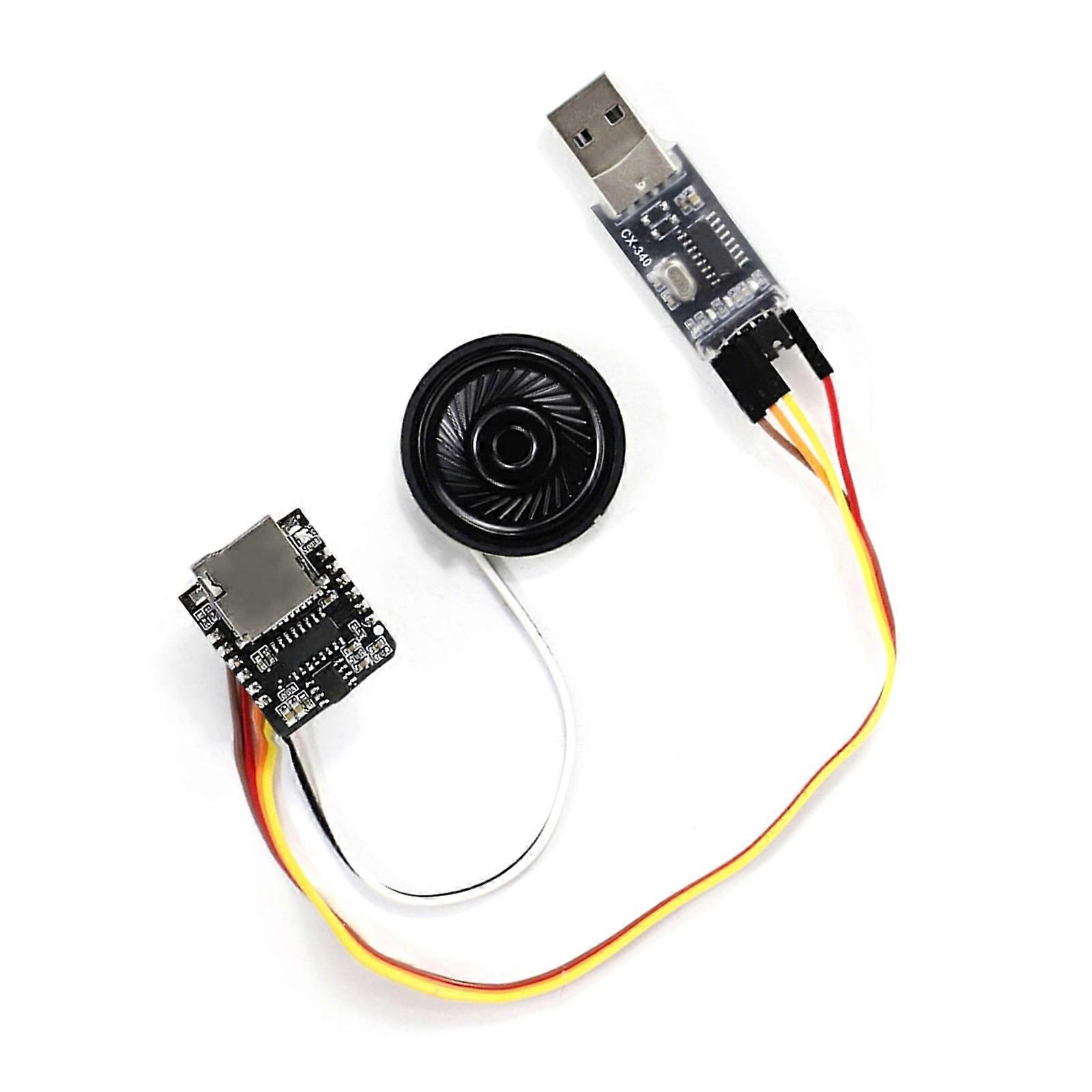 MP3 Player Module Serial MP3 Voice Chip CX1000B/CX1000BM Module Open Source Microcontroller Voice Announcement Multicolor