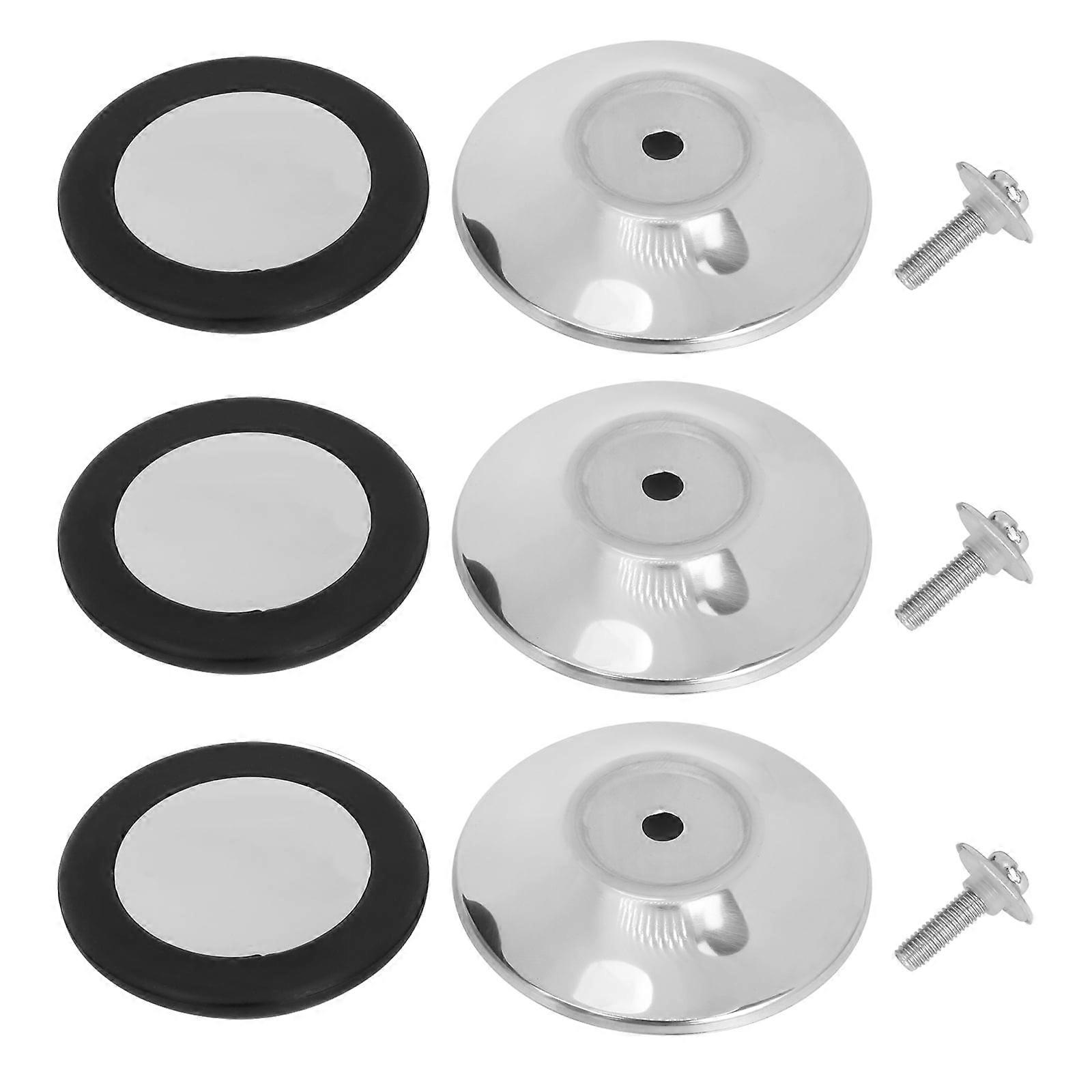 3pcs Pot Lids Knobs Pot Cover Grips Kitchen Pot Cover Handle with Silicone Rings