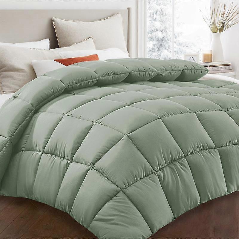 WeCharmer Comforter - Down Alternative Bed Comforters for All Season - Machine Washable Ultra Soft Microfiber Cover Fluffy Breathable Easy C