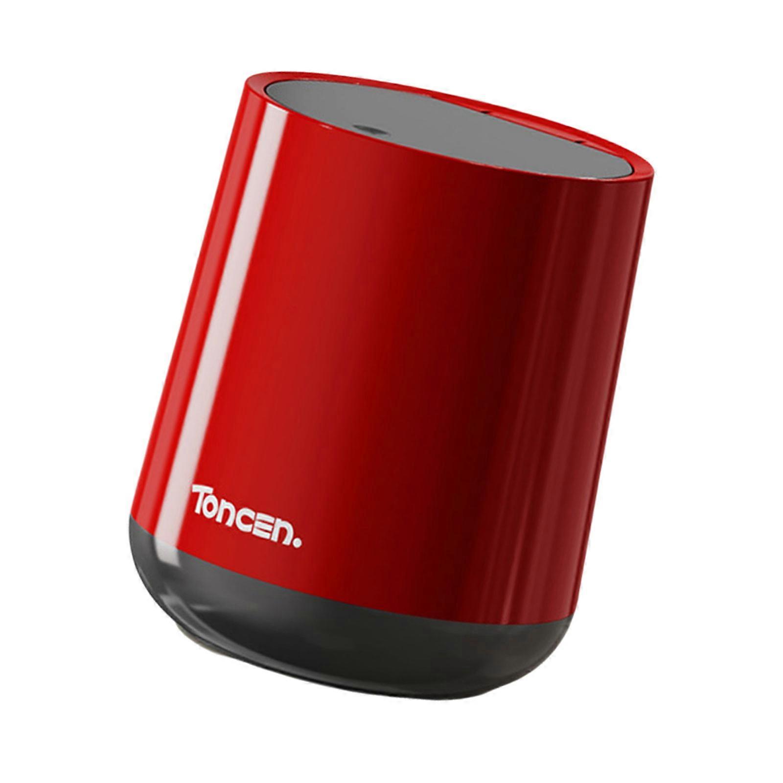 Small Trash Can for Desktop Use Press Lid Car Waste Bin Great for Home and Office Space Practical Garbage Bin for Desk  Red