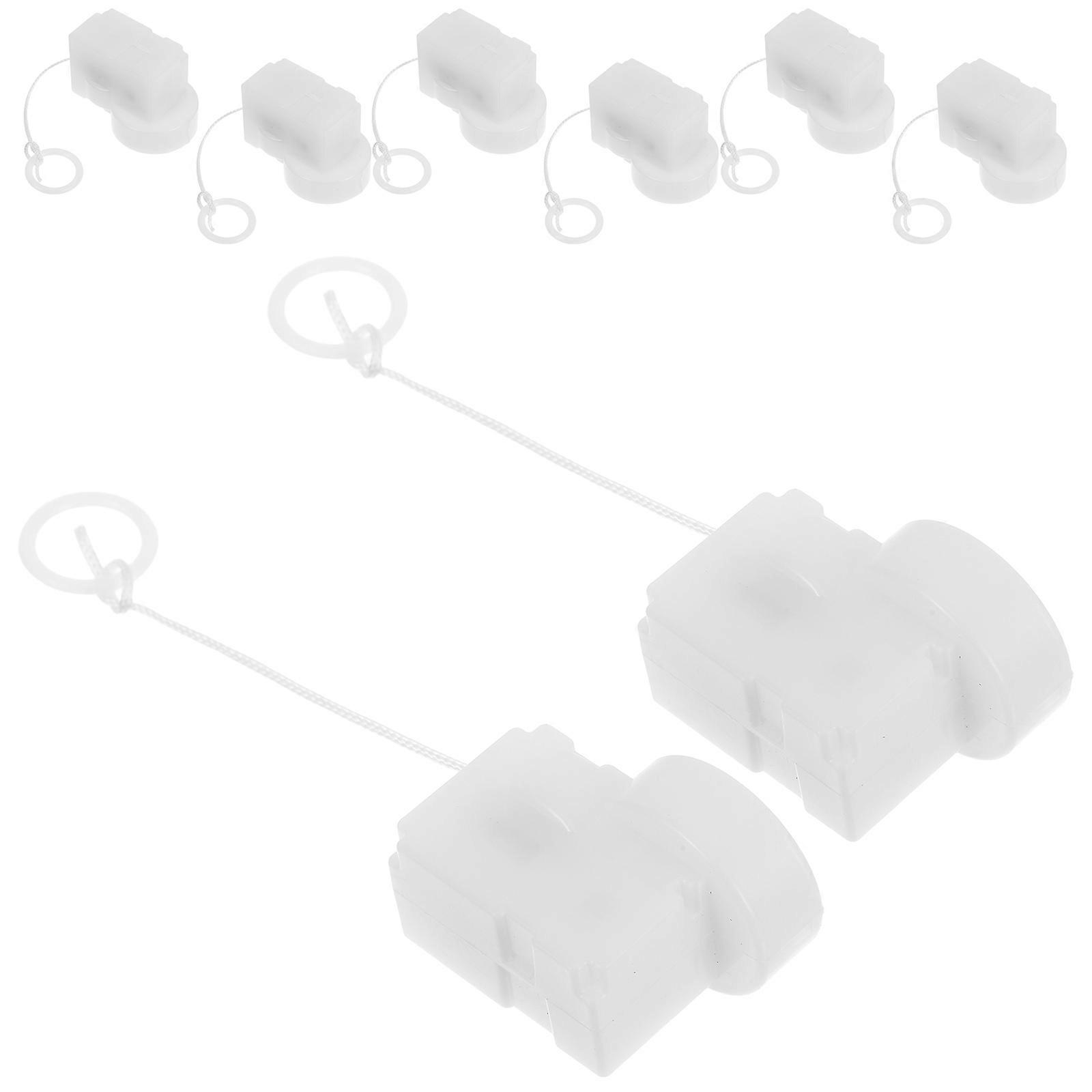 DIY Movement Pull String Mechanism Plush Toy Supply Kit 8Pcs White Plastic