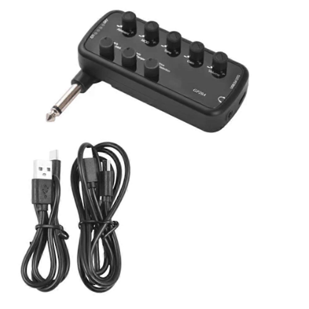 Hörlursbasförstärkare Plug and Play för elgitarrförstärkare