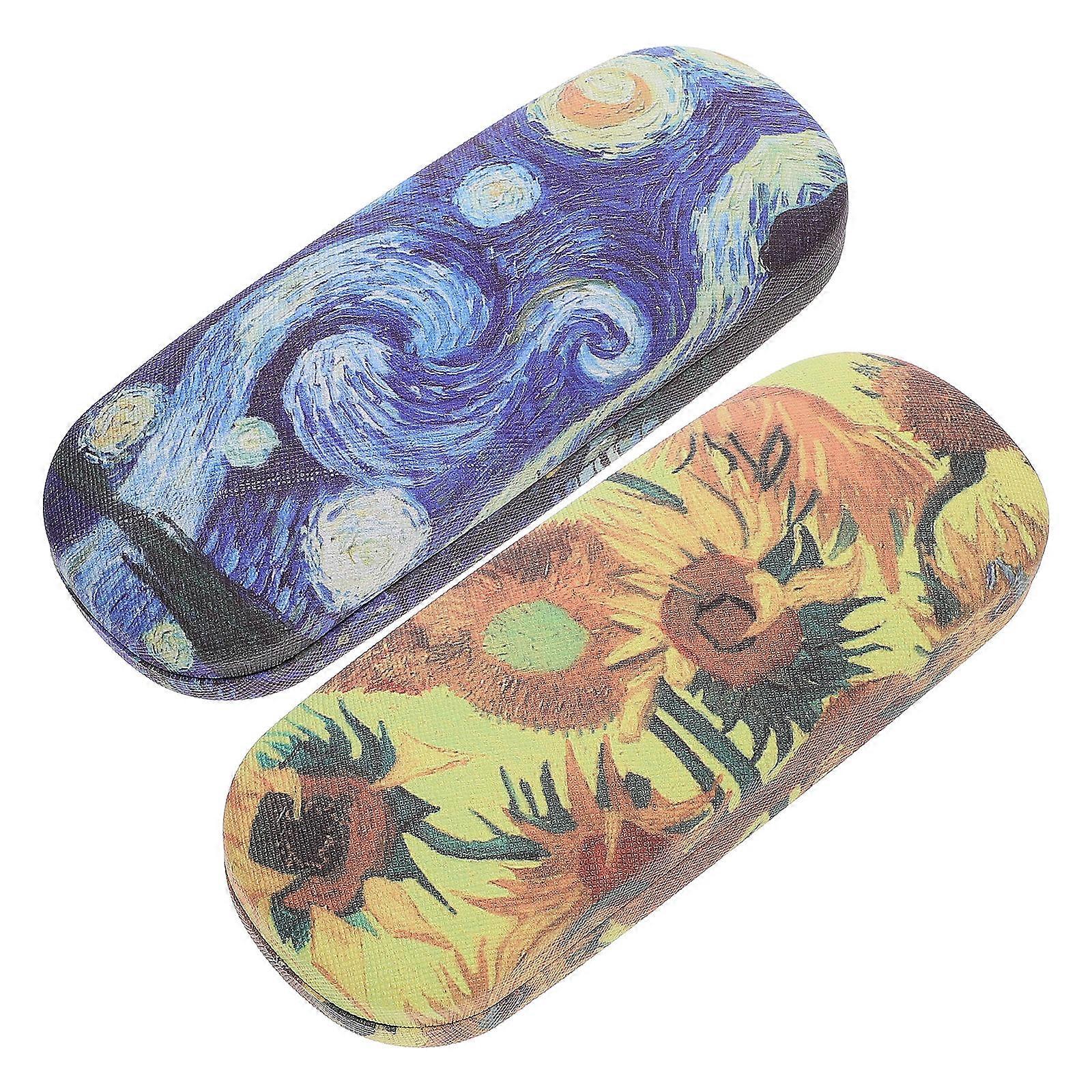 2 Pieces Multi Eyeglasses Case for Storage Compact Size Keep Safe and Clean