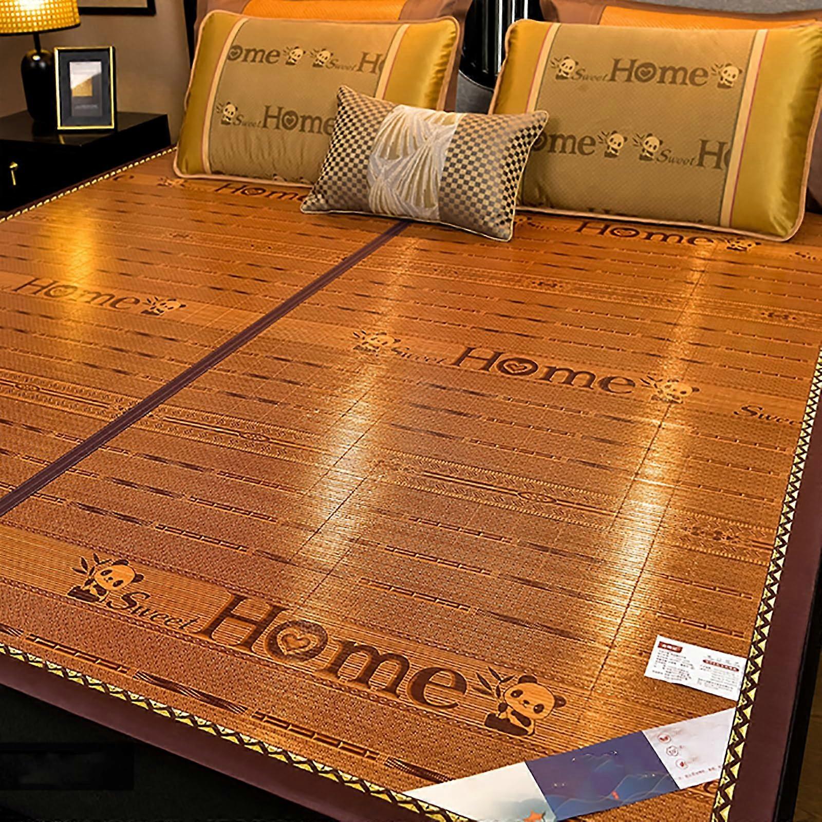 Cooling Mattress Topper Bamboo Bed Mat DoubleSided Foldable Breathable Pad 1.8x2m