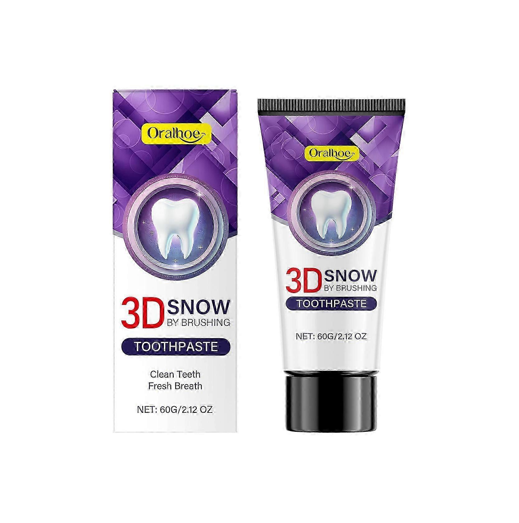 fresh toothpaste is carefully blended with calcium carbonate and sorbitol