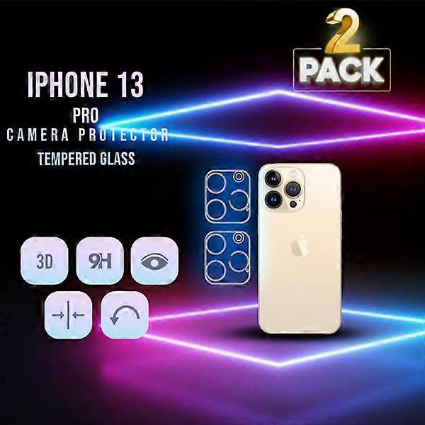 2-Pack compatible with Iphone 13 Pro Lens Protector - 9H Tempered Glass - Super Quality
