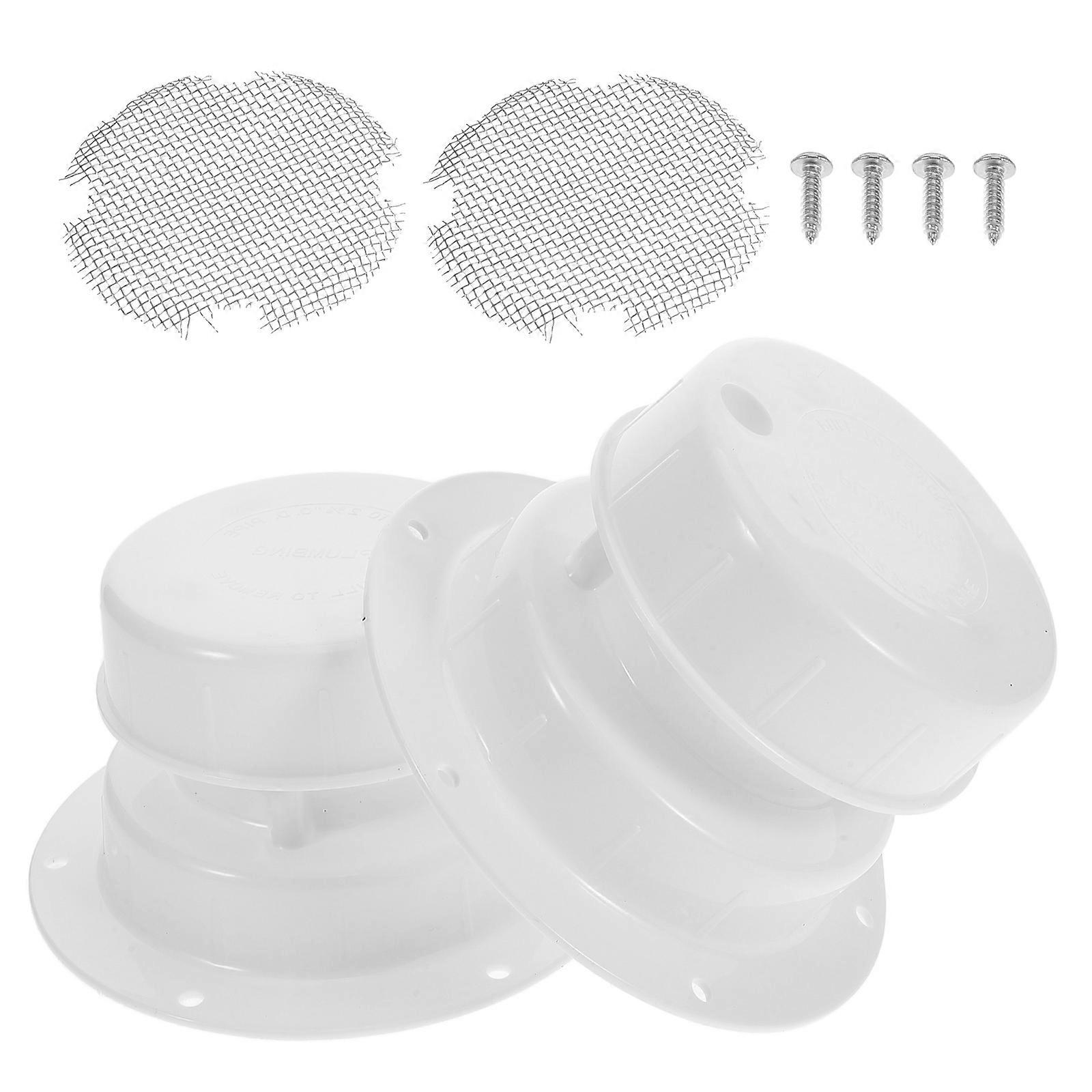 Rv Plumbing Vent Cap for Replacement Use 8Pcs White PP Sewer Vent Cover