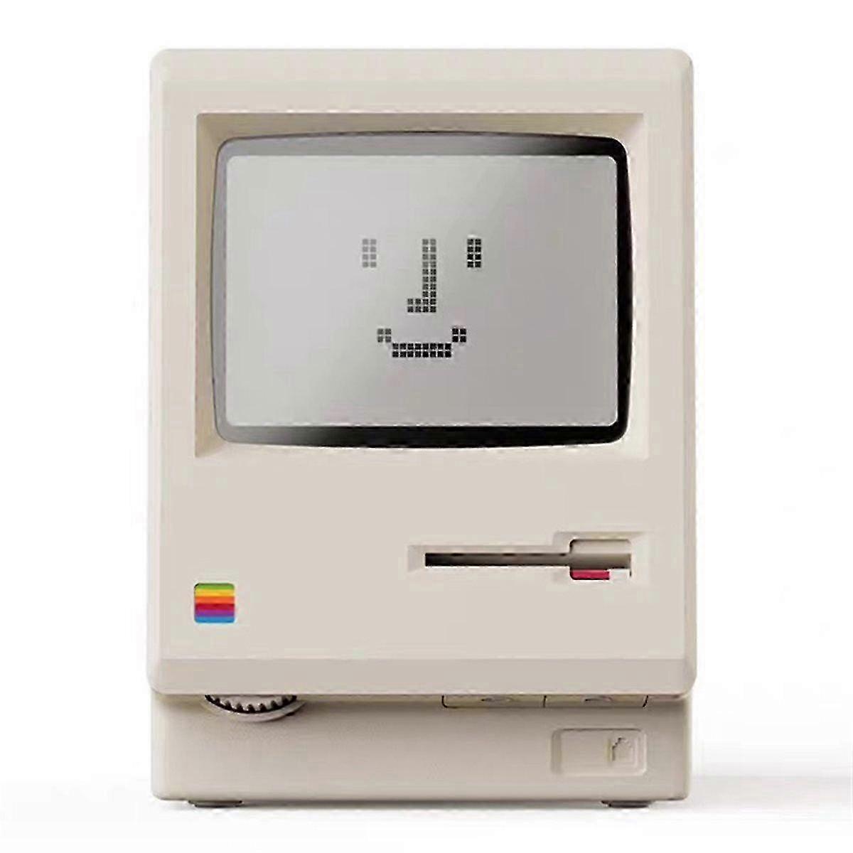 New Maclock Retro Clock Creativity Alarm Clock Student Specific Wake Up Artifact Desktop Decor Compu