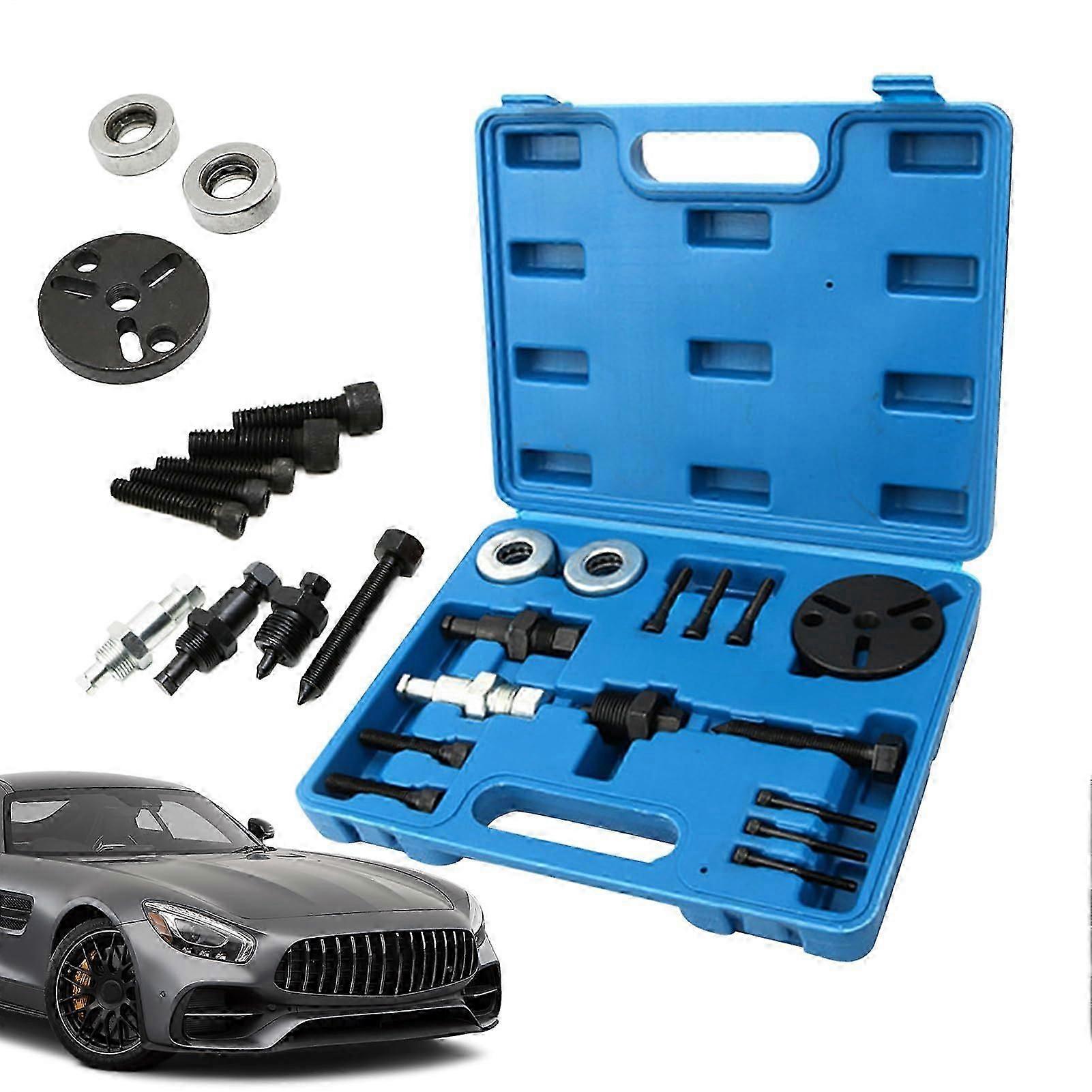 Bearing pullerTool Automotive AC Clutch Puller AntiSlip Device Accuracy Compressor Hub Extractor Steel Kit