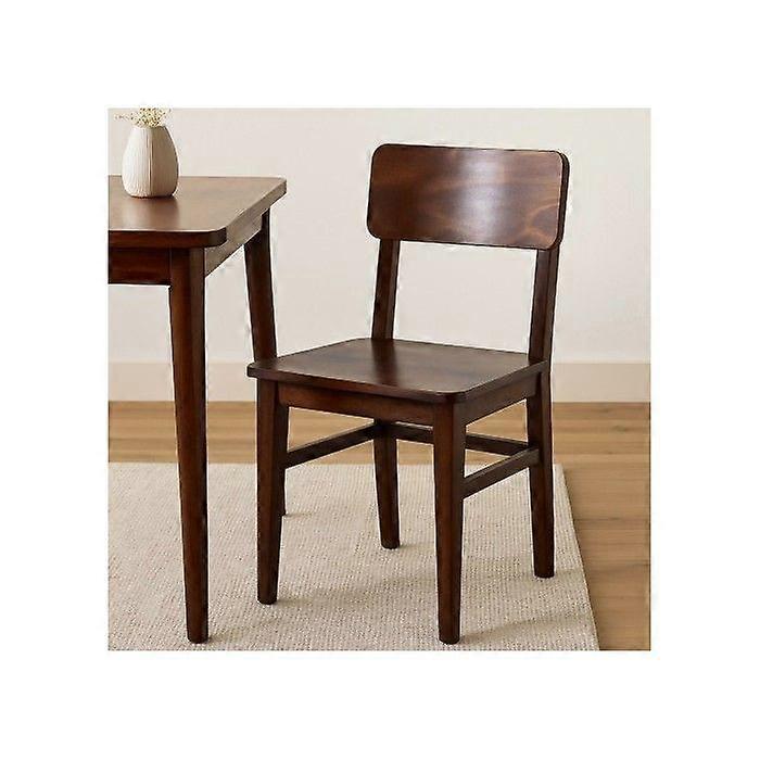 Solid Wood Classic Chestnut Dining Chair, Brown