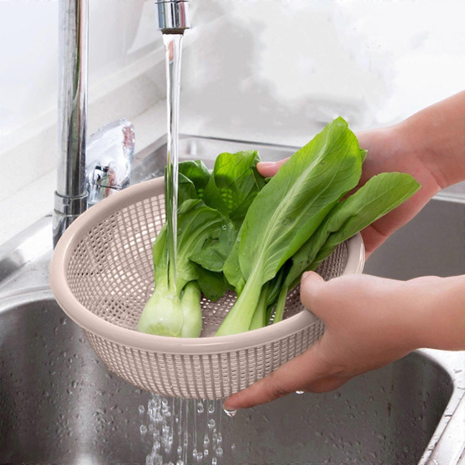 Txmfgh Multifunctional Kitchen Storage Basket Set - Quick Draining and Stylish Design for Easy Organization