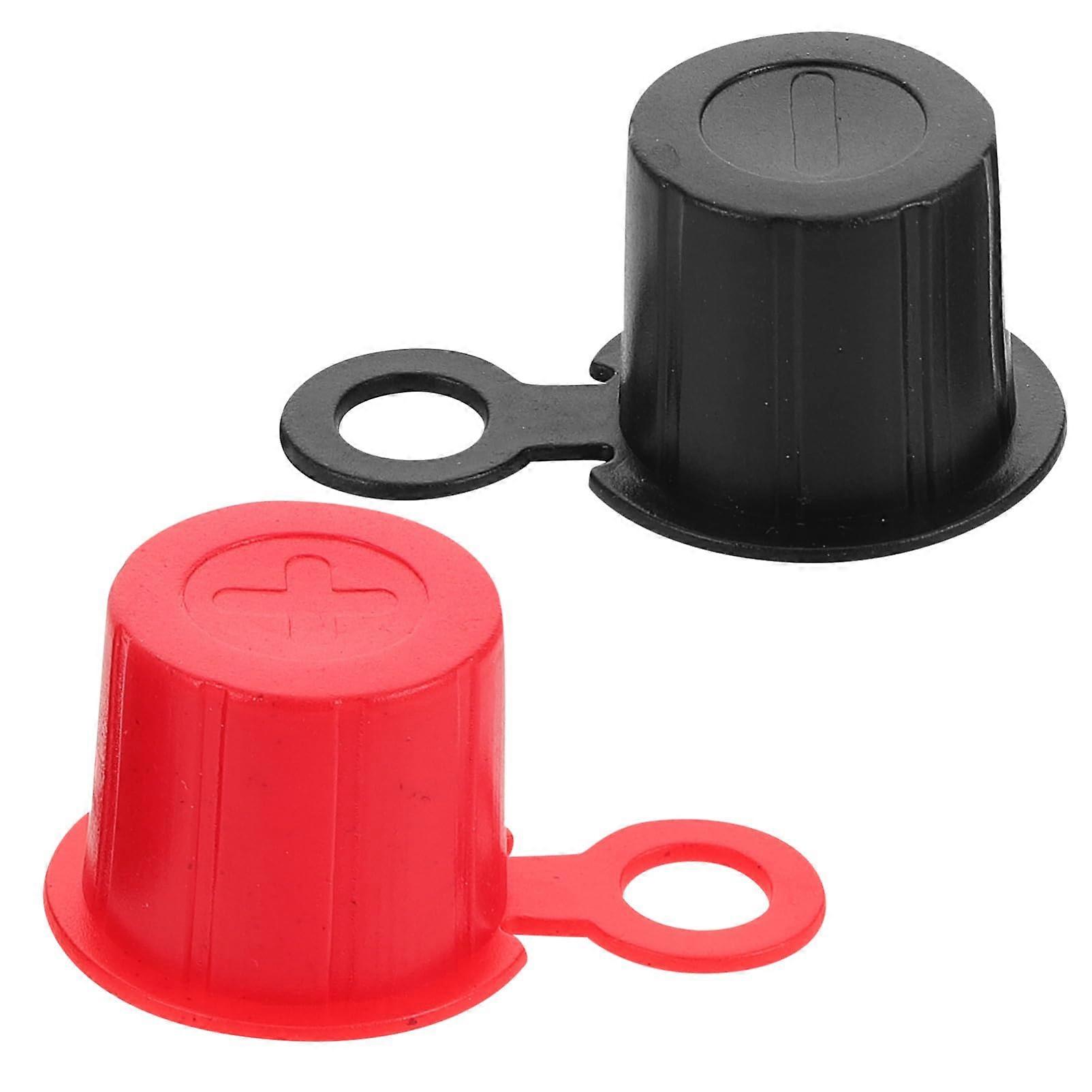 Battery Terminal Covers  Post Insulating Caps 1 Pair for Cars, RVs and Boats Protect Positive and Negative Posts