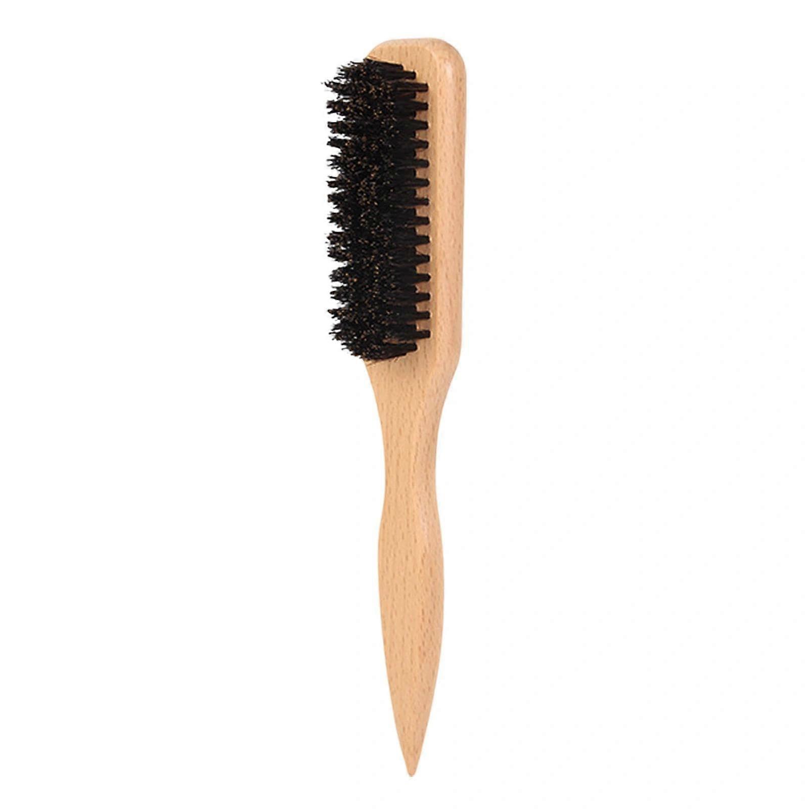Slick Back Hair Brush with Wide Bristle Smoothing for Sleek Ponytail Bun and Edge Control