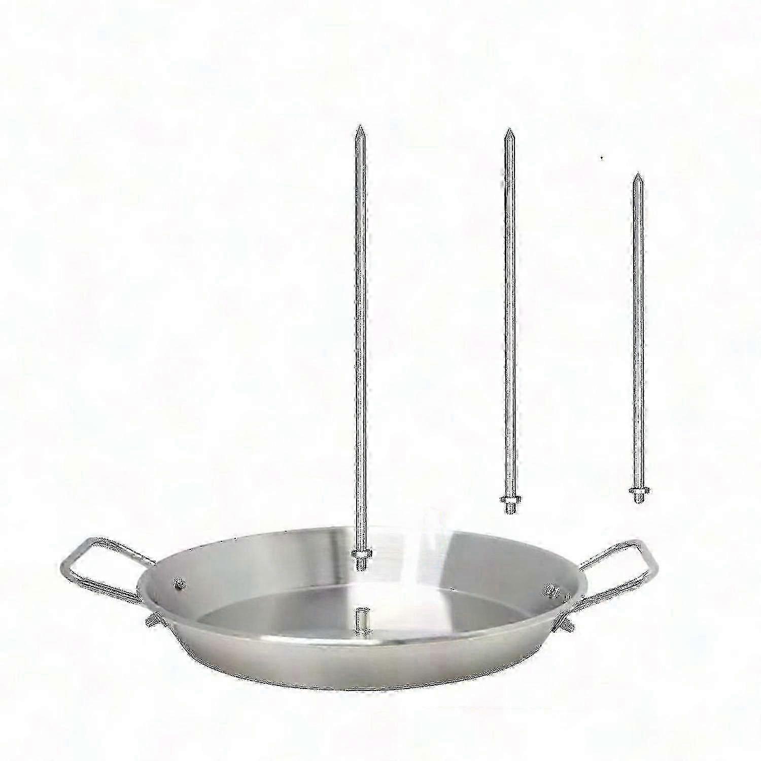 Vertical Gyros Grill Stand With 3 Removable Skewers For Bbq Cooking Accessory