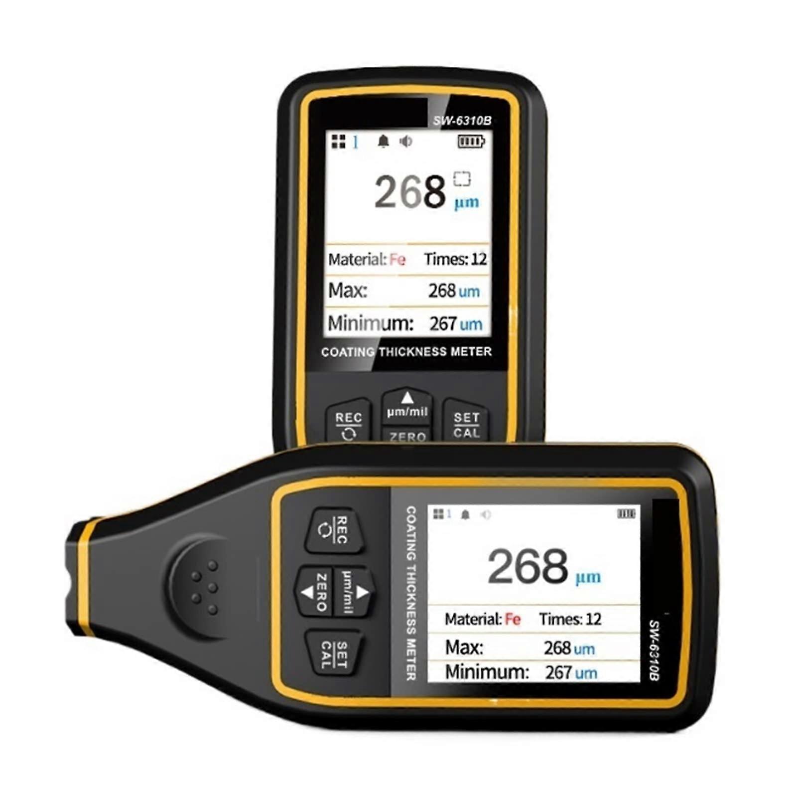 Coating Thickness Gauge SW6310A with MicronLevel Precision Probe and Automatic Substrate Detection for Cars