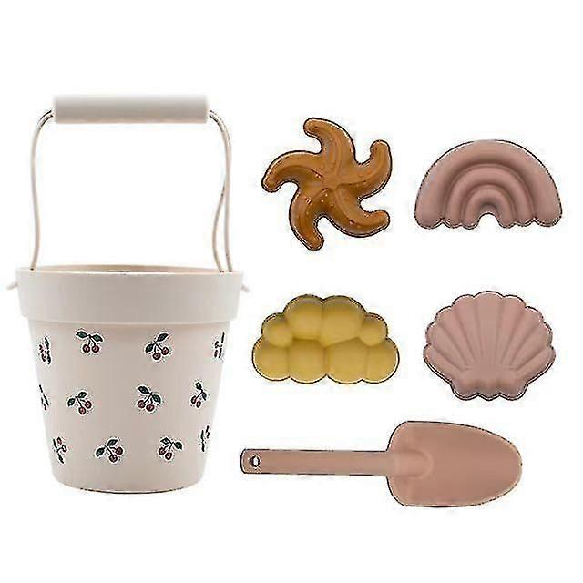 Soft Silicone Beach Bucket Toy Sandbox Set