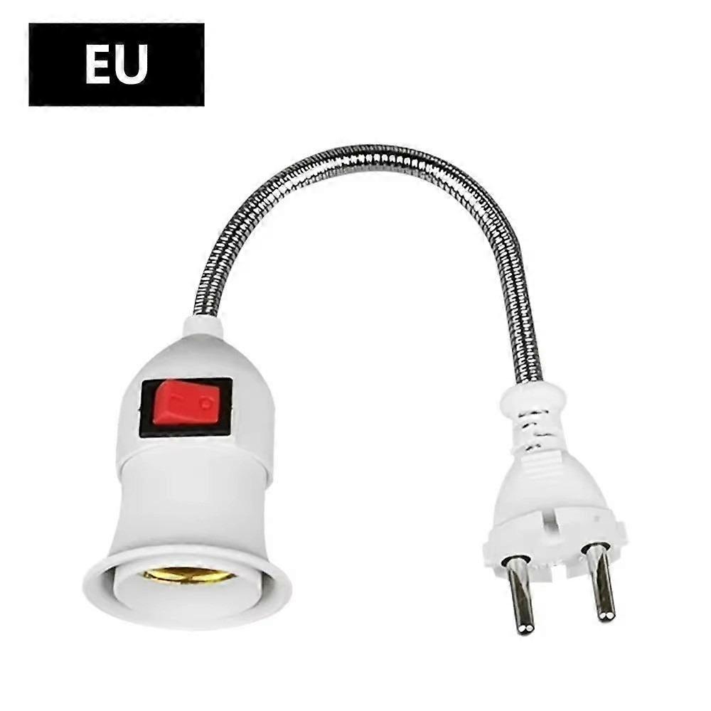 Plug Switch E27 Lamp Base with Switch Adjustable Flexible Light Holder Durable Direct Plug  Bedroom
