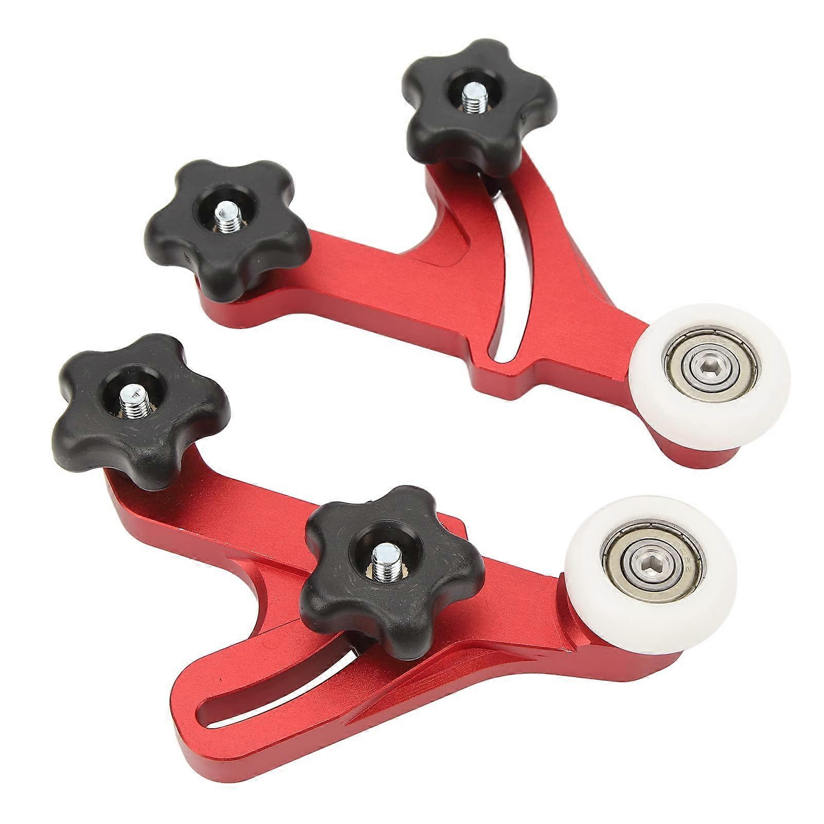 Adjustable Aluminum Table Saw Stock Guide with Dual Rollers for Smooth Wood Feeding and Band Saw