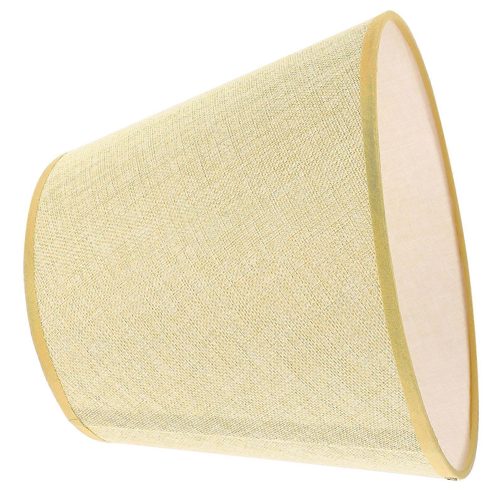 Light Yellow Fabric Lamp Shades for Table Lamp Replacement Cover