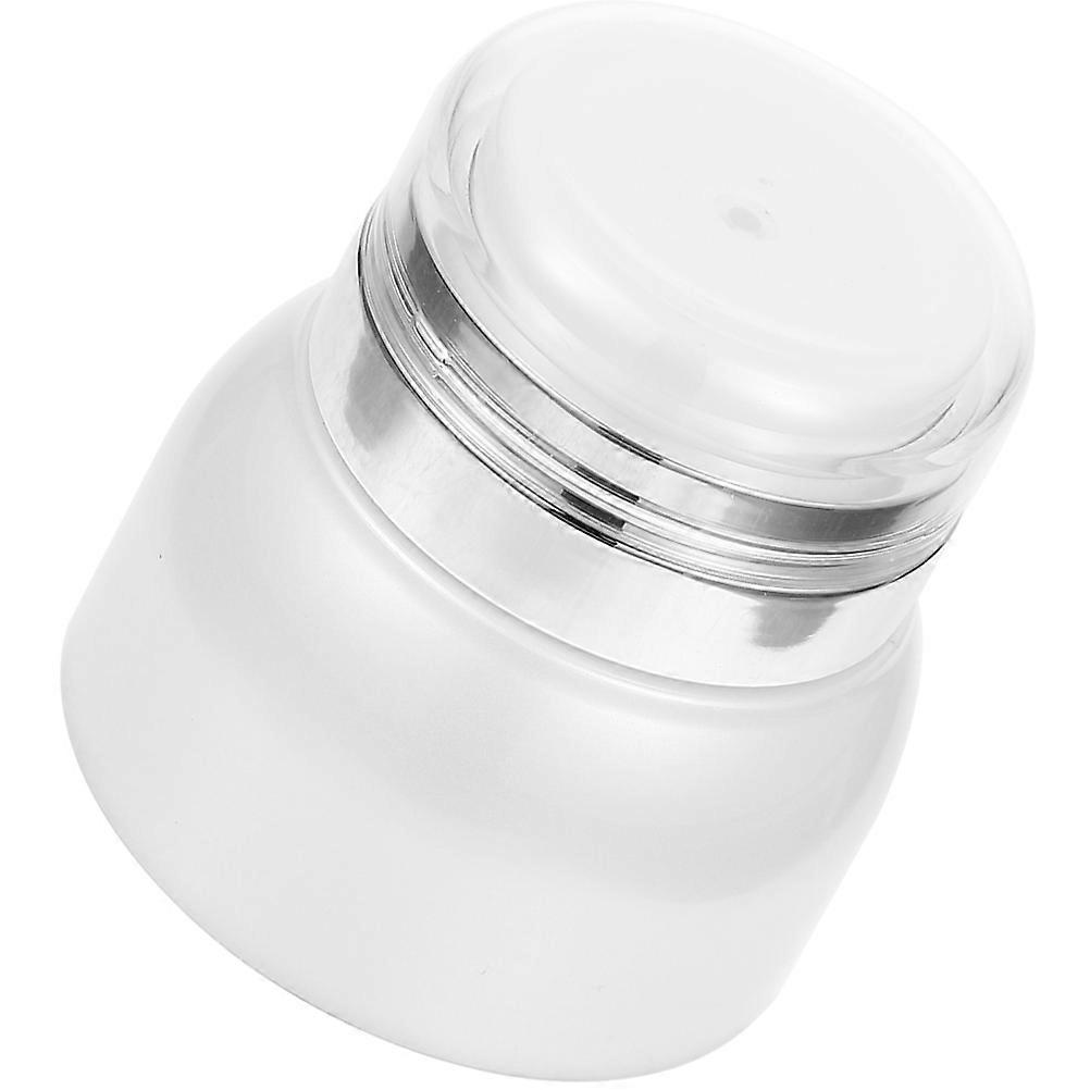 Refillable Lotion Jar Acrylic Container for Storage White Pump Bottle