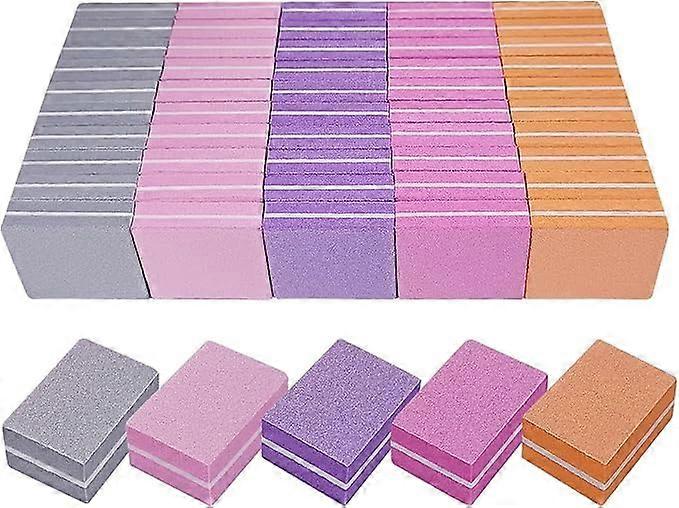 Nail Buffer Block 50pcs 80/100 Grit Mini Buffers for Natural Nails, Durable Bulk Smooth Buffing