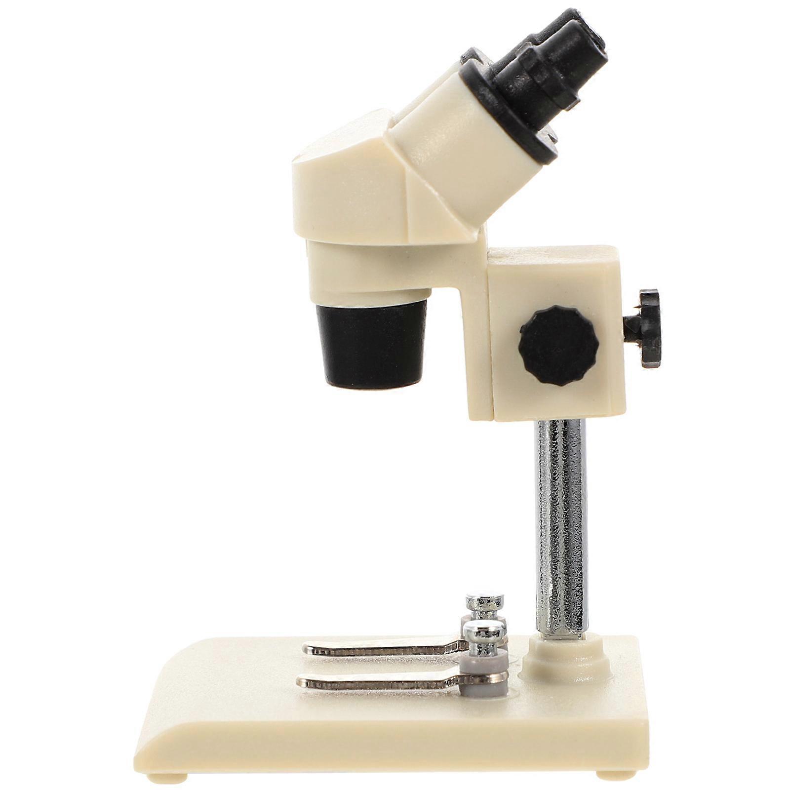 White Mini House Microscope Model for Decoration 5Pcs DIY Miniature