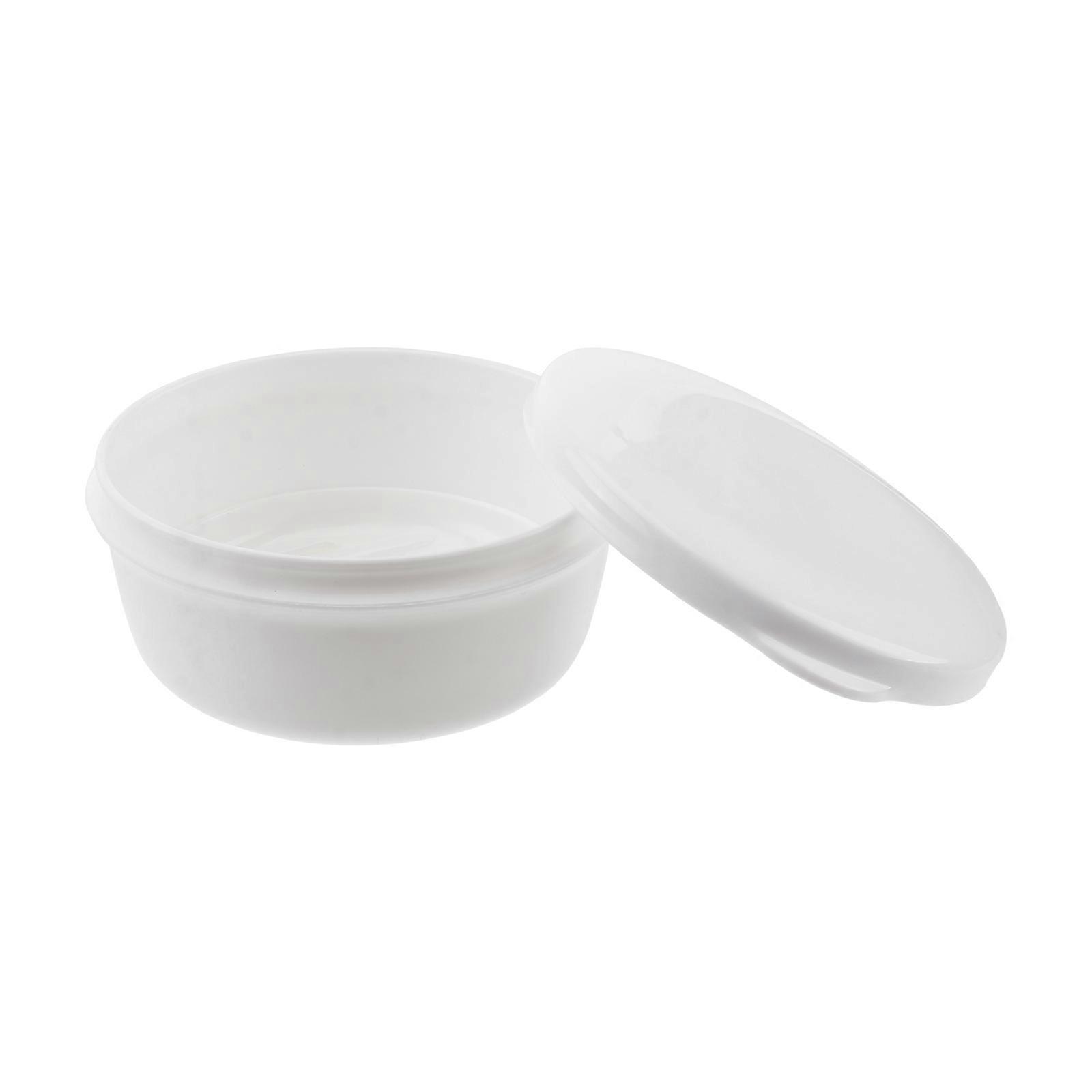 White Portable Soap Holder Leak Proof Double Drain Soap Box