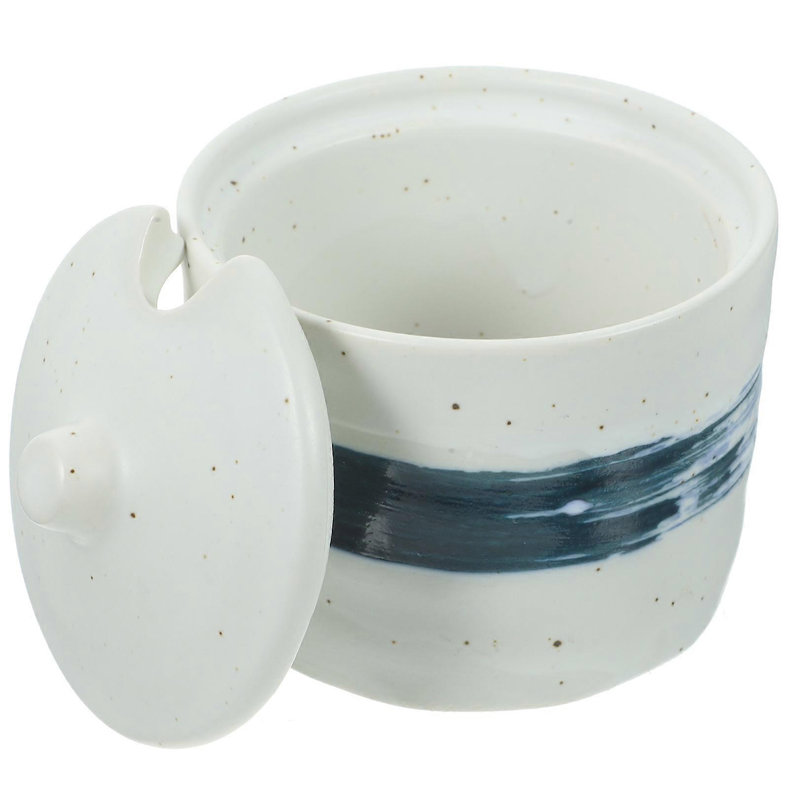 Ceramic Spice Can for Kitchen Use 1Set Multi-Function Seasoning Jar