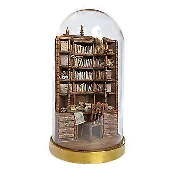 The Bay Library, Miniature Gothic Bookshelf, Anxiety Bookshelf, Handmade Miniature Bookcases, Creative Miniature Library Decorations, Gifts 
