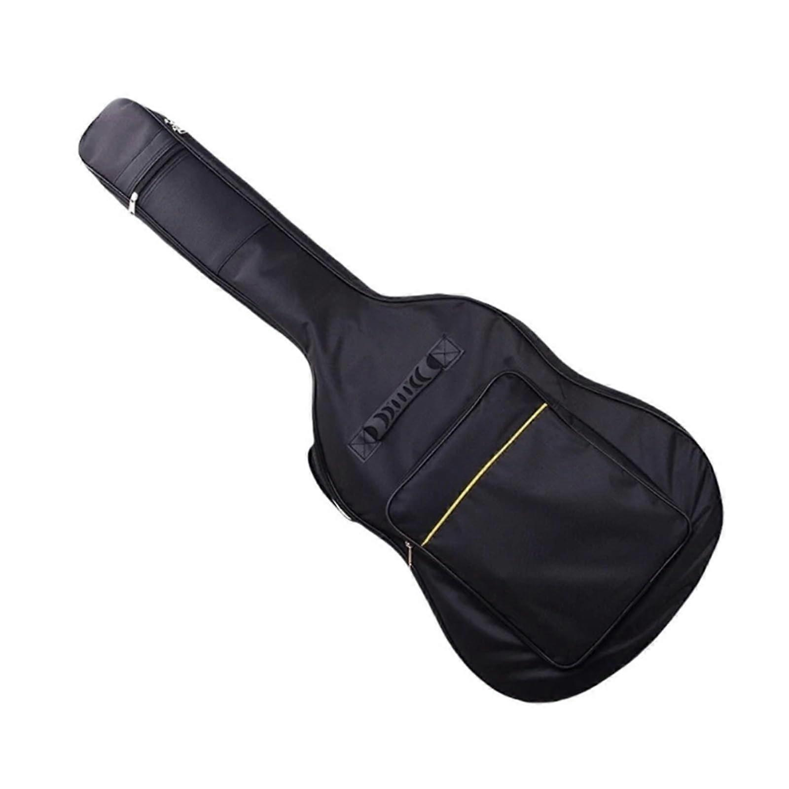 40/41 Inch Acoustic Guitar Case with ImpactResistant Padding and Adjustable Carry Straps