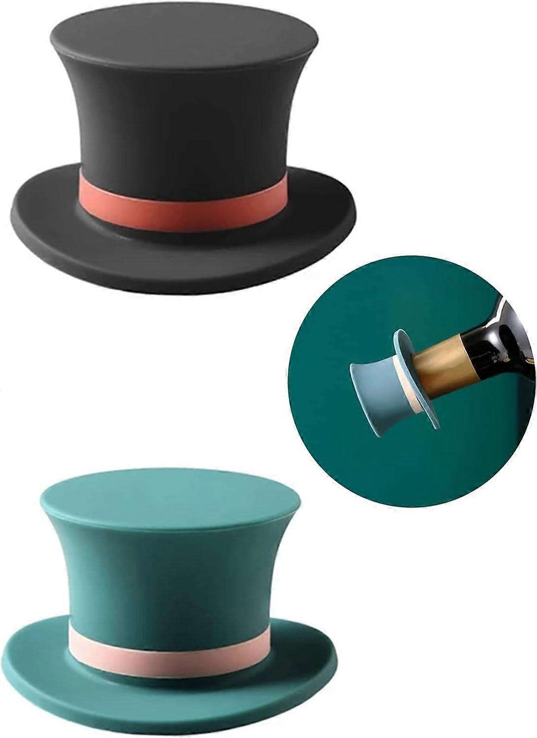 Reusable Silicone Champagne Stoppers - 2-Pack