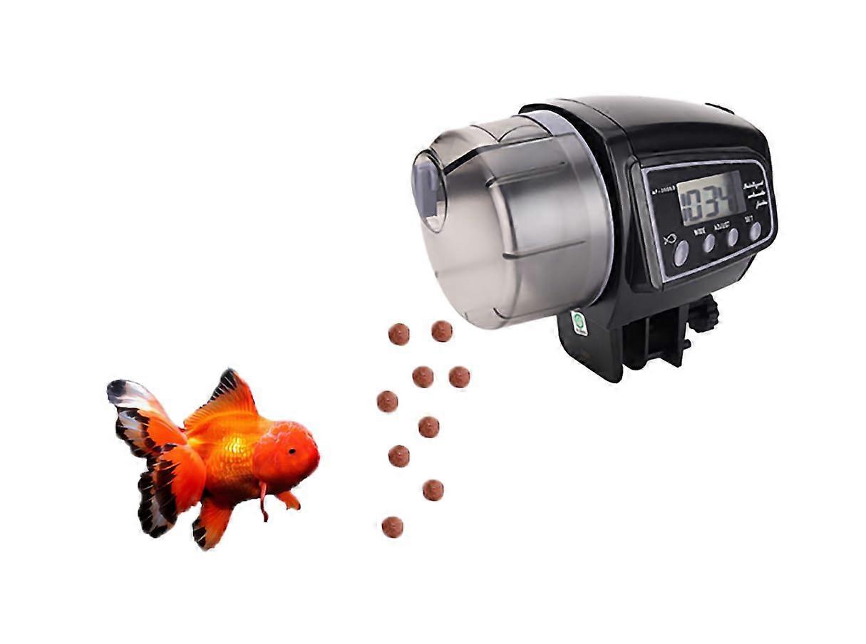 Automatic Fish Feeder with Digital Timer, Large Capacity Aquarium Auto Feeder for Goldfish Vacation