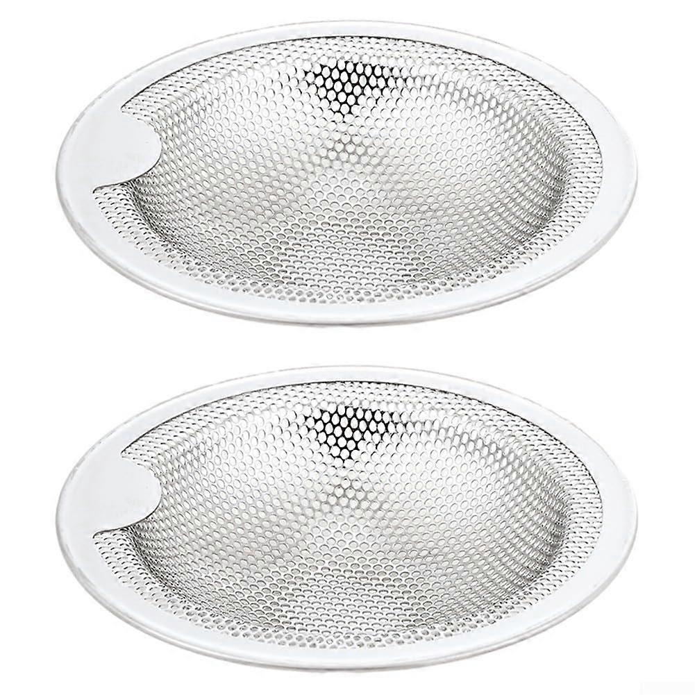 2 Pack 304 Stainless Steel Kitchen Sink Strainer with Handle, AntiClogging Mesh, 10cm Rustproof