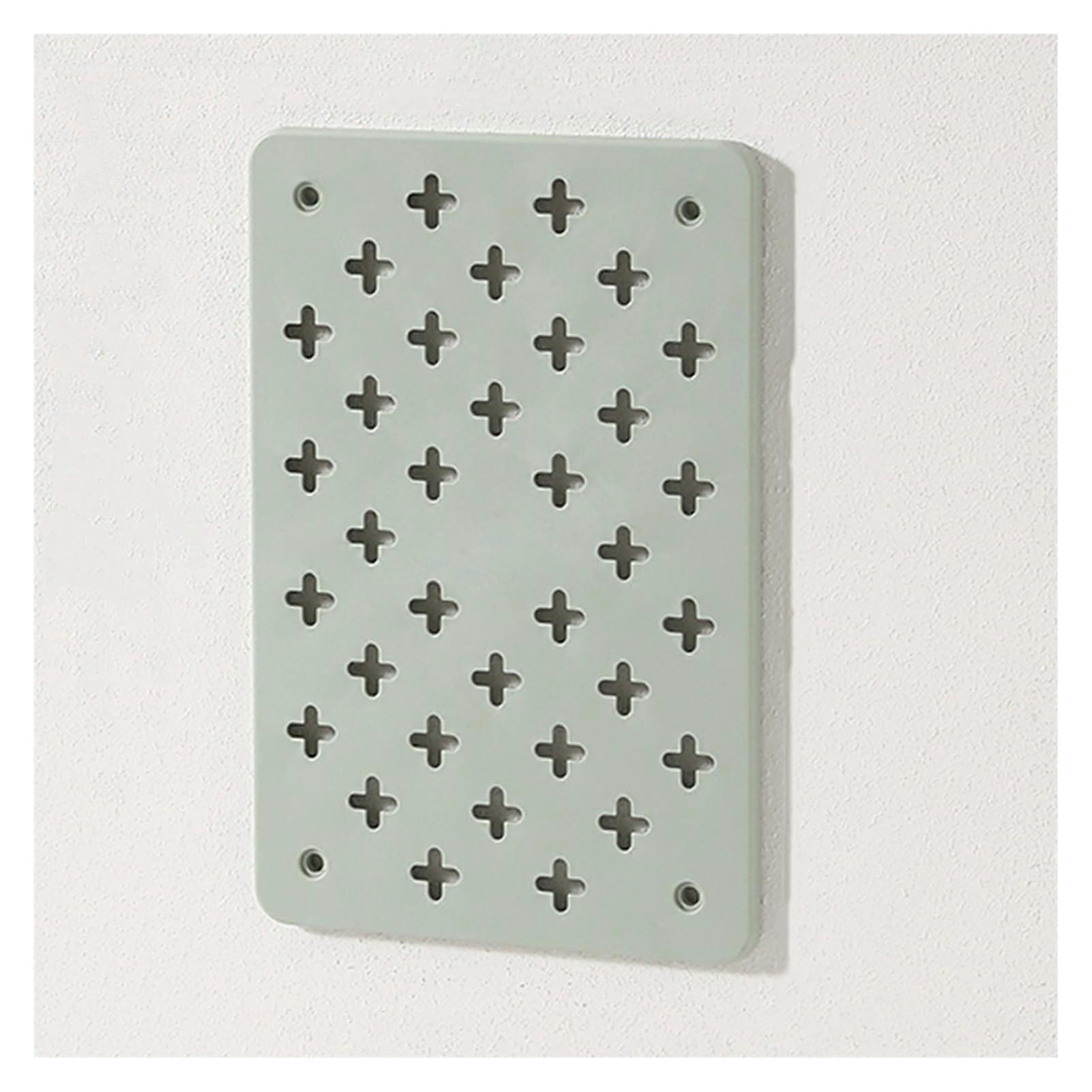 Plastic Pegboard Wall Organizer 8x8in Set, Drill Modular Wall Storage Panels for Garage Kitchen Office