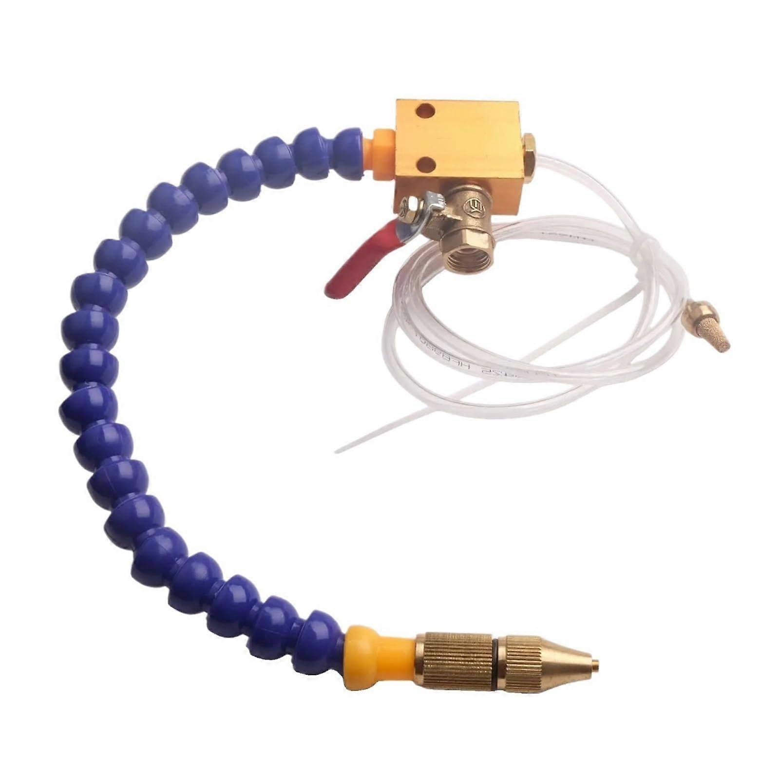 CNC Mist Coolant System with Adjustable Airflow Control for Precision Cooling and Chip Removal