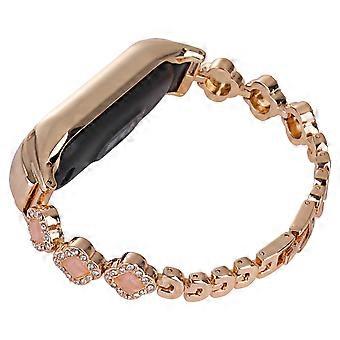 For Xiaomi Smart Band 9 NFC/9/8 NFC/8 Watch Band Strap Rhinestone Decor Clover Bracelet