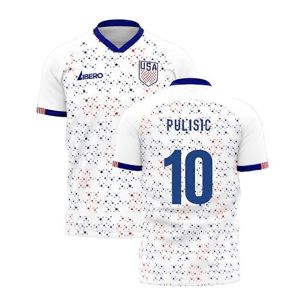  United States 2025-2026 Home Concept Football Kit (Libero) (PULISIC 10)