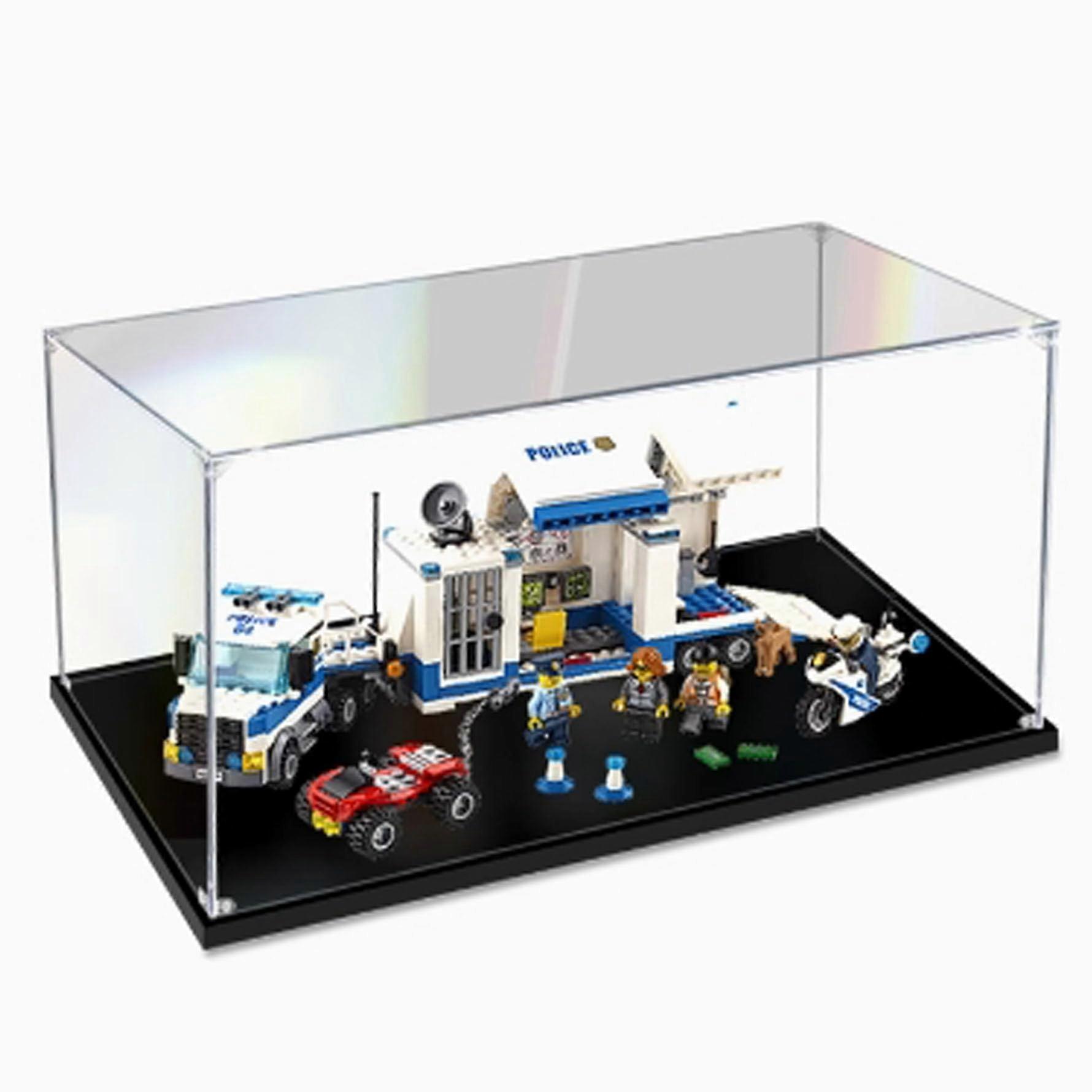 Acrylic Display Case Clear Dustproof Showcase 39x28x20cm for  60139 Mobile Command Center