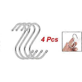 4 Stück Schal Bekleidung Punch Cup Bowl S Shaped Metallhaken Kleiderbügel