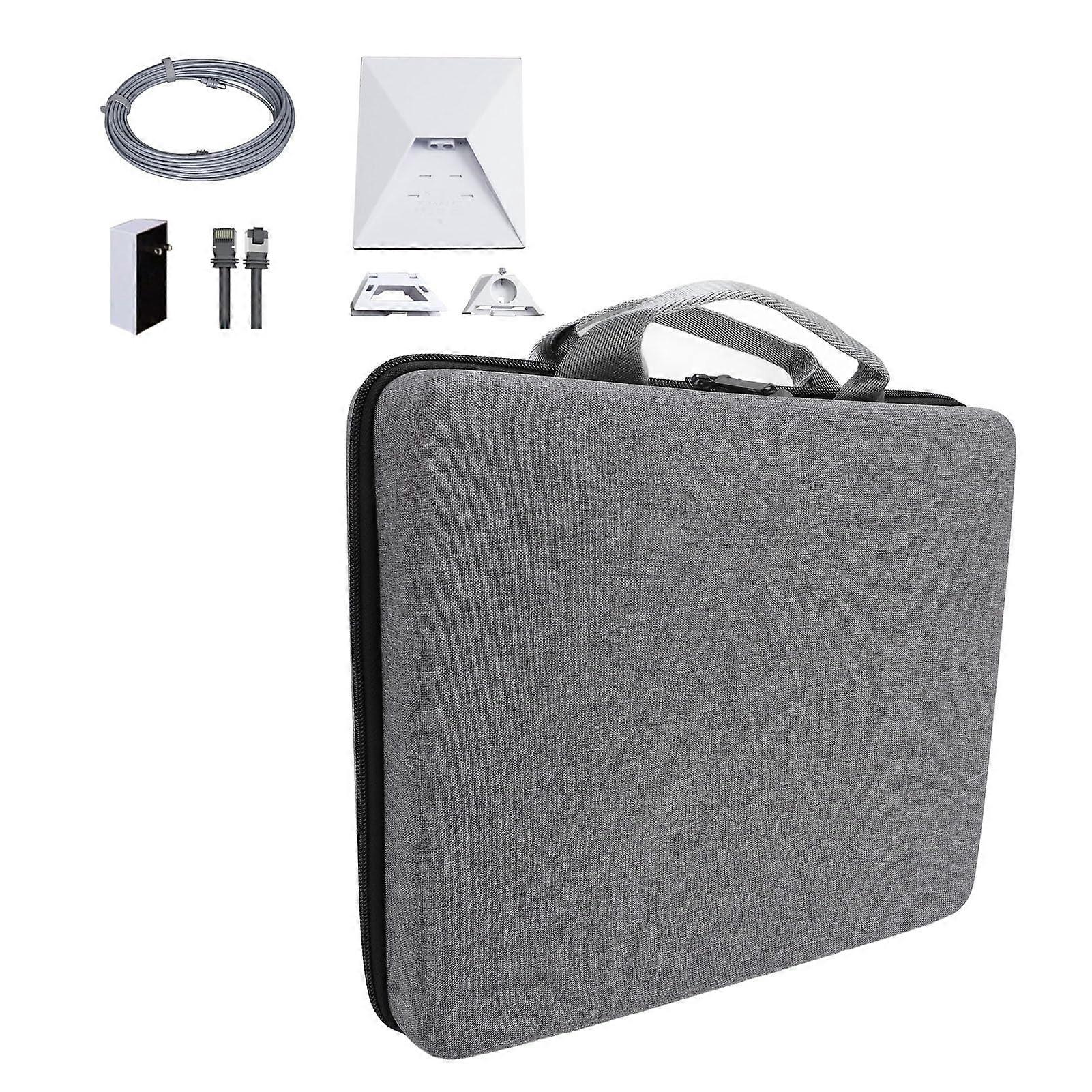 Protective Case for Mini Dish Kit with Custom Fit Shock Absorbing EVA Design for Accessories and Cables