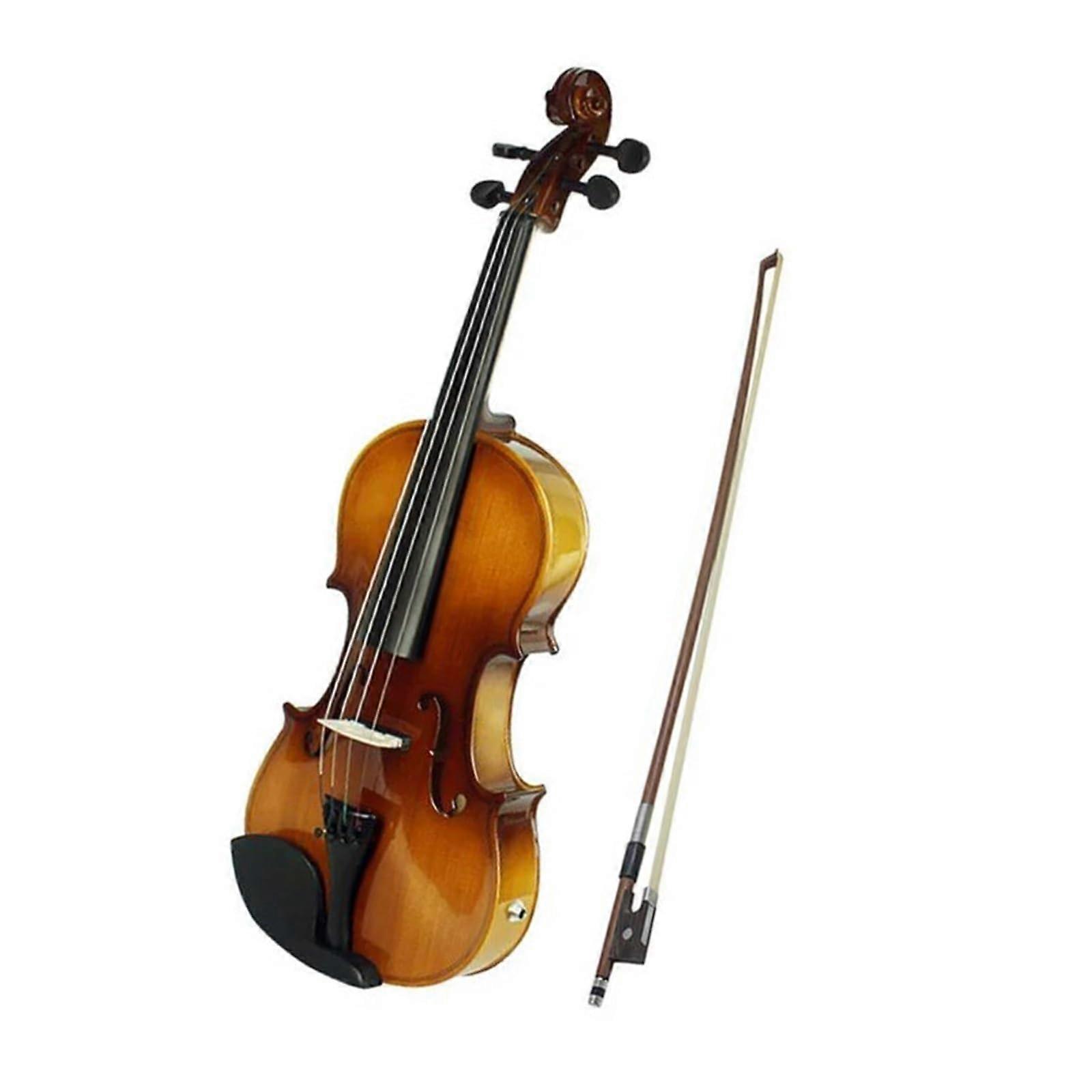 4/4 Full Size Solid Wood Electric Violin for Beginners with Warm Tone and Silent Practice