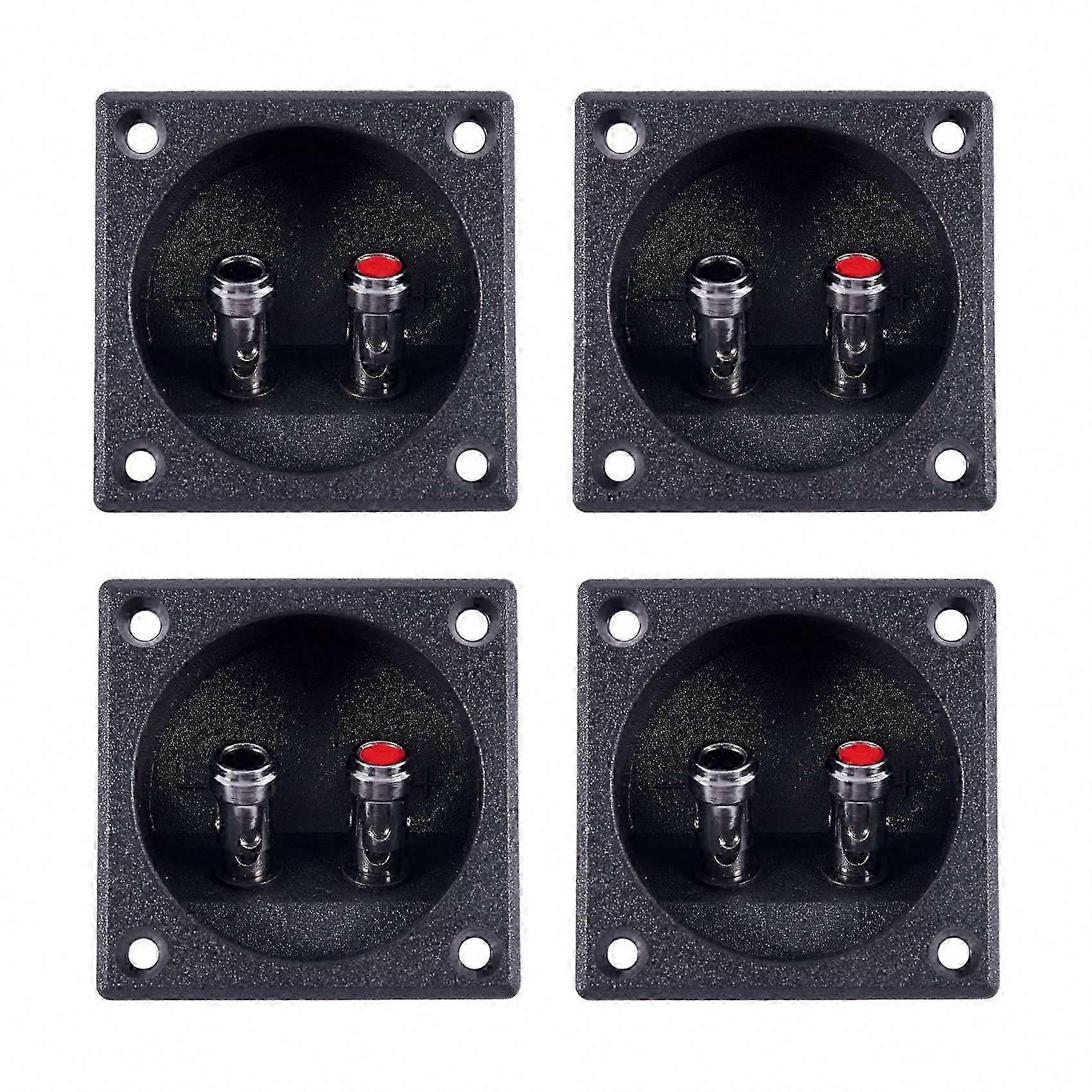 Square Design Dual Binding Post Speaker Terminal Connector Cup