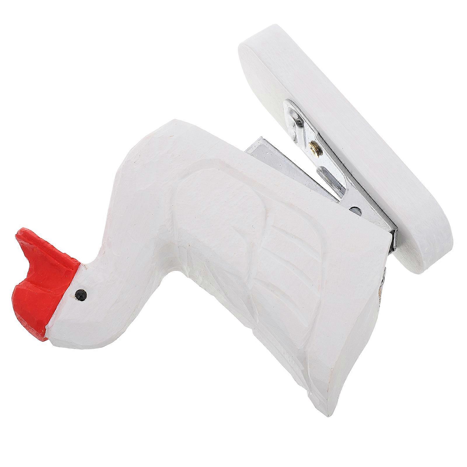 Decorative Wooden Stapler for School White Goose Design 3Pcs Pack