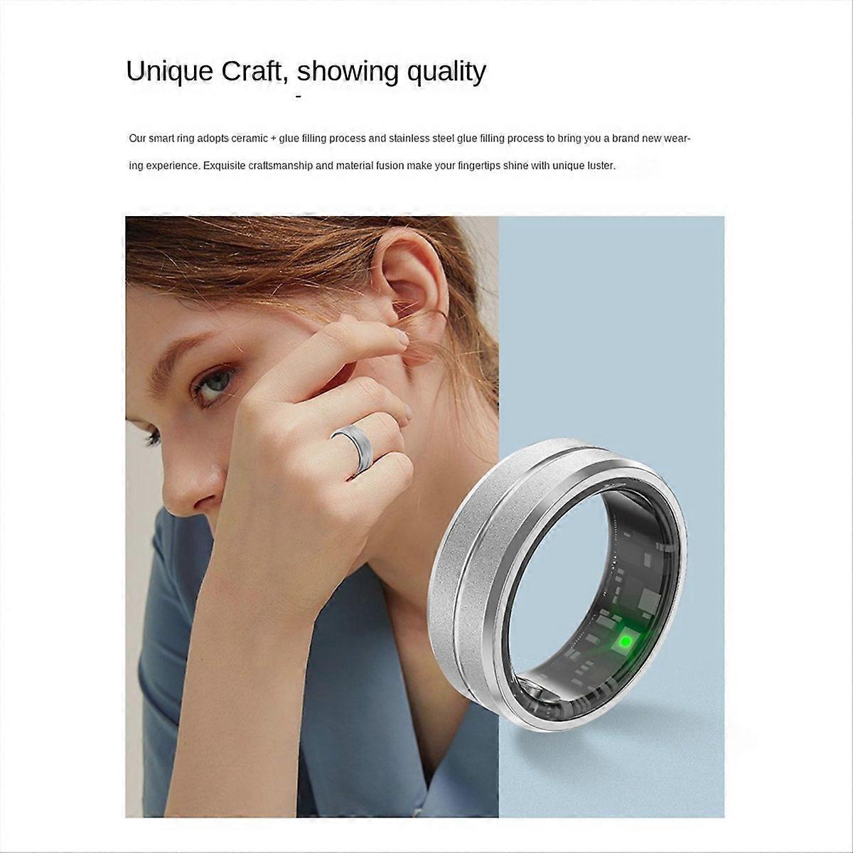 Smart Ring 21.5mm Bluetooth Multifunction Smart Ring,C