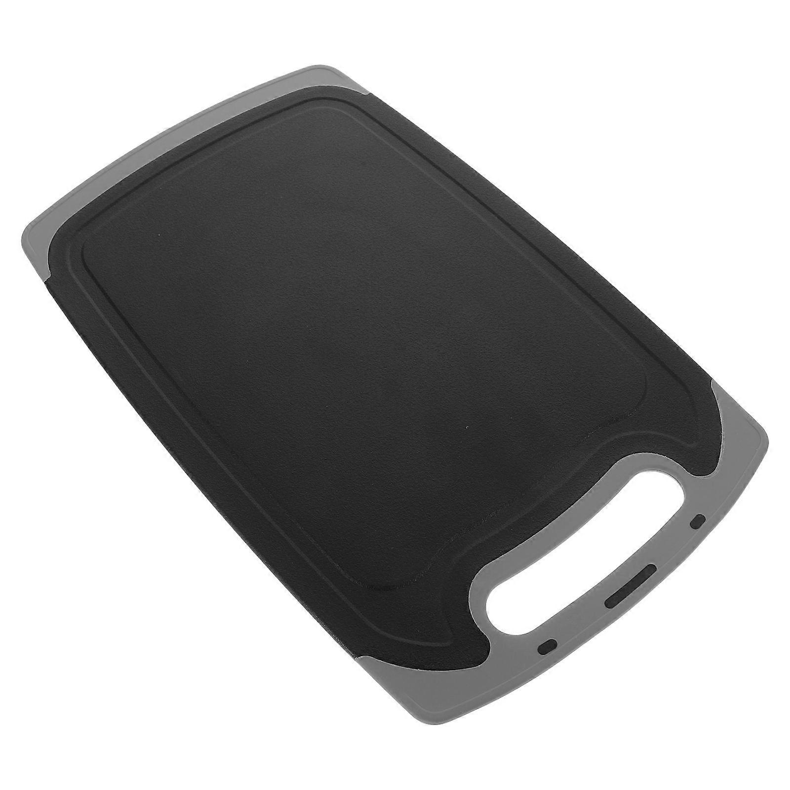Double Sided Cutting Board Kitchen Chopping Board Black for Kitchen Use