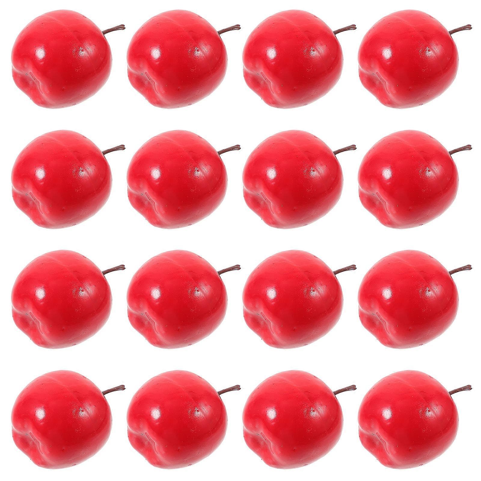 Simulation Apples Mini Apples Model for Decorating 20Pcs Red Foam Items